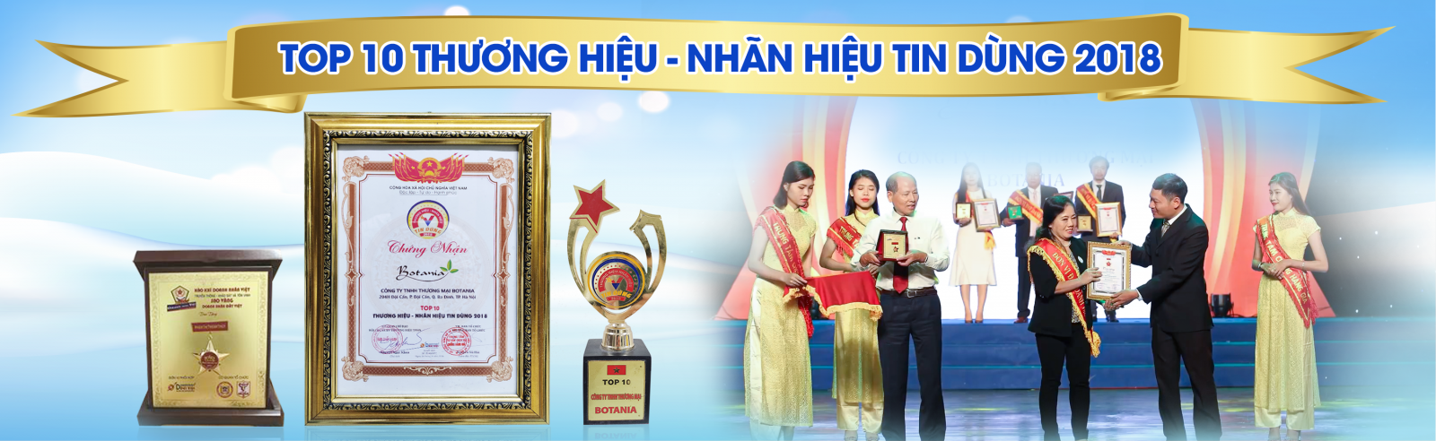 Giải thưởng top 10 thương hiệu được tin dùng nhất Việt Nam